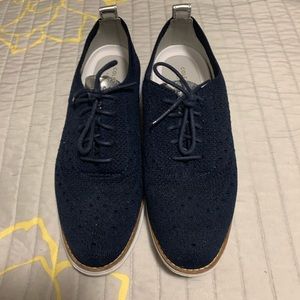 Cole Haan Blue Oxfords